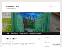 Tablet Screenshot of lichfieldlore.co.uk